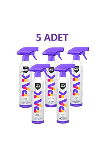 Selsil 5 Adet Pak 500 Ml Mucize Köpük Sprey Yağ Sökücü