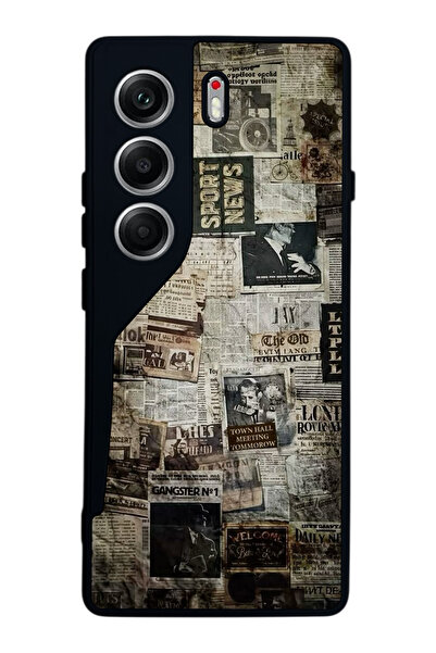 TECNO حافظة متوافقة مع هاتف Camon 40 باللون الأسود غير اللامع - سيليكون ناعم،...