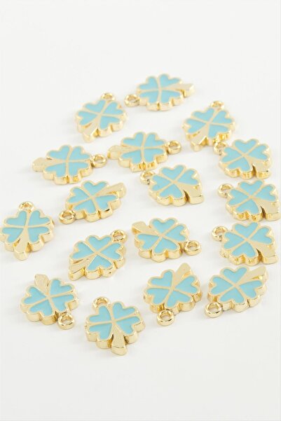 ZERO LAND Nrzsnt Clover Single Handle Enamel Bracelet and Pendant Apparatus 1 (235337) Piece-Light Blue