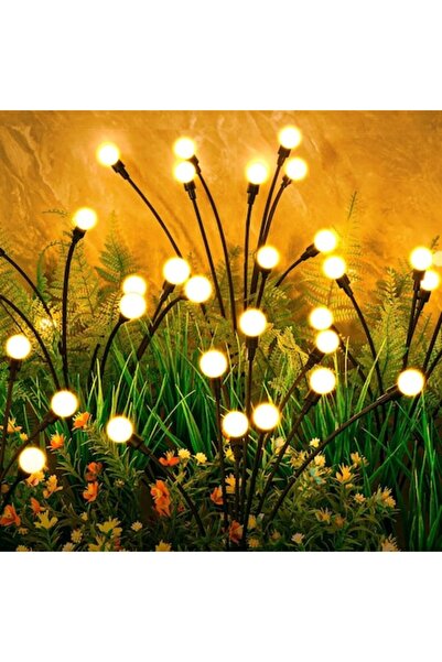 Lightfire Feicaeesa Garden Solar Lights, Set of 2, Large LEDs, Waterproof, Firefly Effect, Warm White