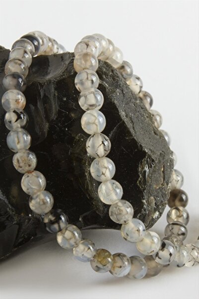 ZERO LAND Nrzsnt Agate Stone (235705) 6 Mm-White