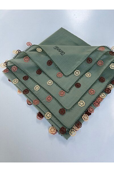 REYYAN Handcrafted Needle Embroidered Writing/Needlework/Needlework Bait/Handcrafted Cheesecloth/Head Cover