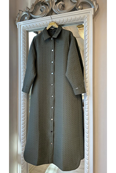 Invee Long Quilted Cap with Snap Closure