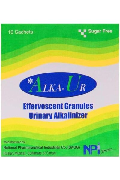 alka حبيبات فوارة قلوية للبول، 10 أكياس