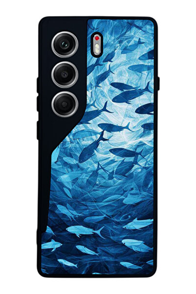 TECNO حافظة متوافقة مع هاتف Camon 40 باللون الأسود غير اللامع - سيليكون ناعم،...