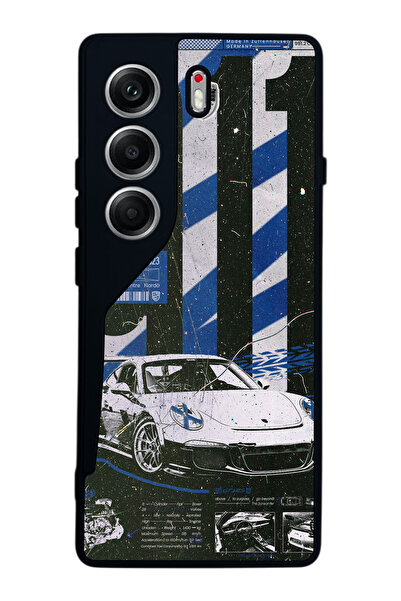 TECNO حافظة متوافقة مع هاتف Camon 40 باللون الأسود غير اللامع - سيليكون ناعم،...