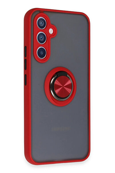 NewFace Nrzsnt Samsung Galaxy A34 5g Case Montreal Ringed Silicone Cover (03940) - Red