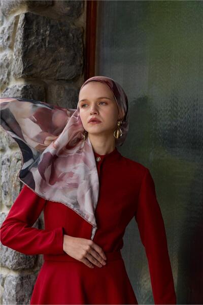 İpekhan Winter Bloom Collection Soft Scarf 1239-10012