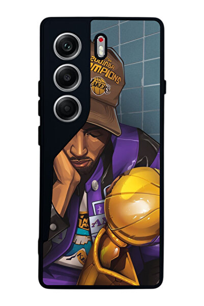 TECNO حافظة متوافقة مع هاتف Camon 40 باللون الأسود غير اللامع - سيليكون ناعم،...