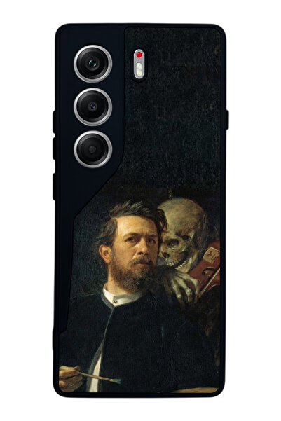 TECNO حافظة متوافقة مع هاتف Camon 40 باللون الأسود غير اللامع - سيليكون ناعم،...