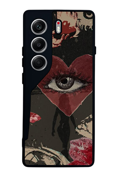 TECNO حافظة متوافقة مع هاتف Camon 40 باللون الأسود غير اللامع - سيليكون ناعم،...