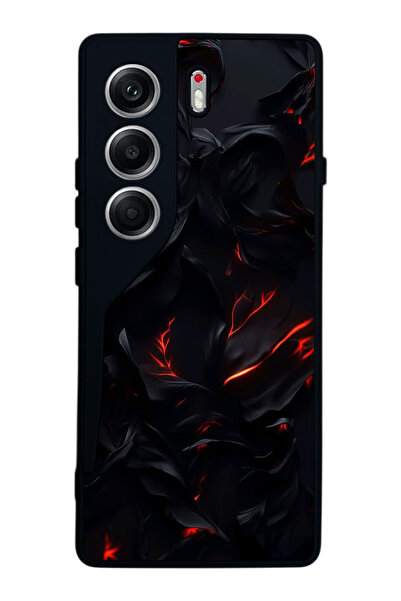 TECNO حافظة متوافقة مع هاتف Camon 40 باللون الأسود غير اللامع - سيليكون ناعم،...