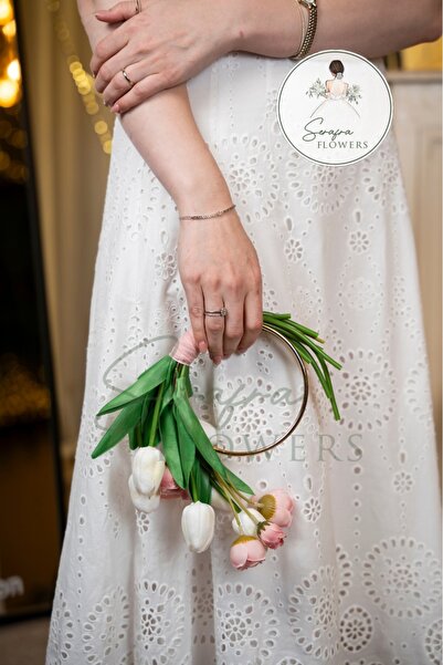 Pure Lale el buketi ve damat yakalığı