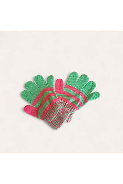 eleven market Children's Gloves Green Baby Gloves 1-4 Years Old
