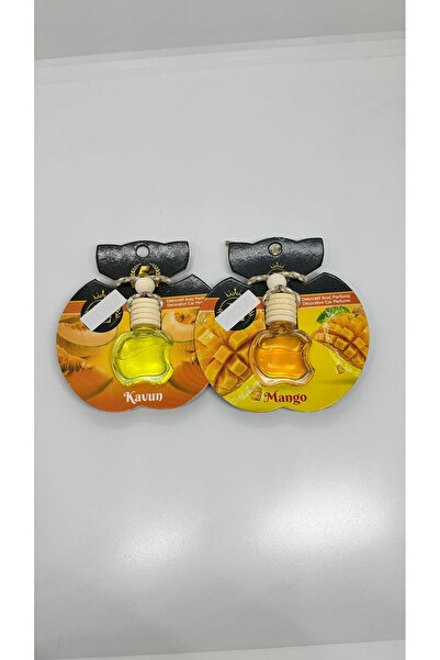 LASPAK Uzun Süre Kalıcı Kavun - Mango Set Ferahlatıcı Kaliteli Oto Kokusu 8 ML