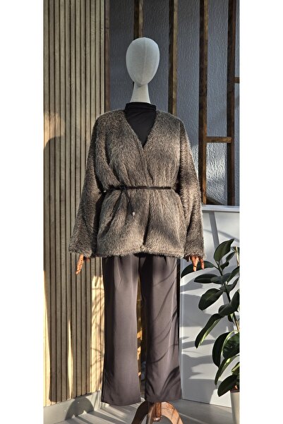 NANTİREA Feather Belt Detailed Jacket