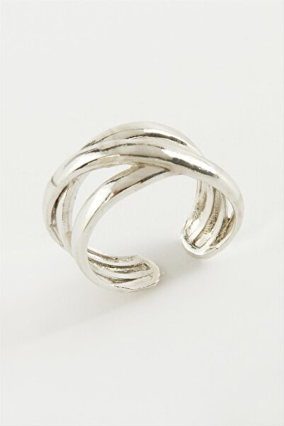 ZERO LAND خاتم معدني ملتوي NRZSNT (132553) - أصفر