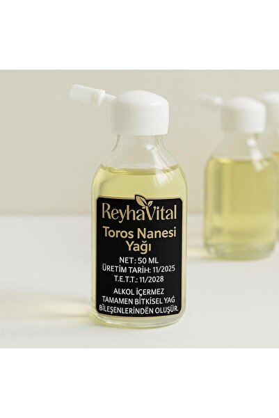 ReyhaVital زيت نعناع توروس 50 مل إنتاج خاص خالٍ من الكحول