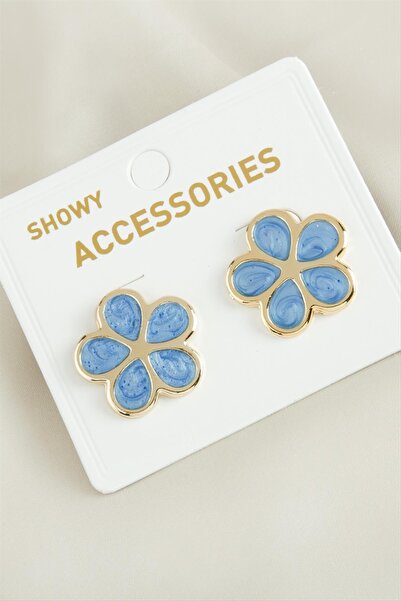 ZERO LAND Nrzsnt Papatya New Season (01301) Enamel Earrings-Lilac