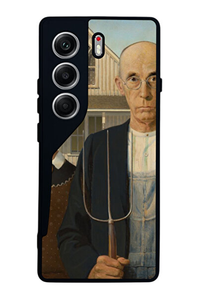 TECNO حافظة متوافقة مع هاتف Camon 40 باللون الأسود غير اللامع - سيليكون ناعم،...