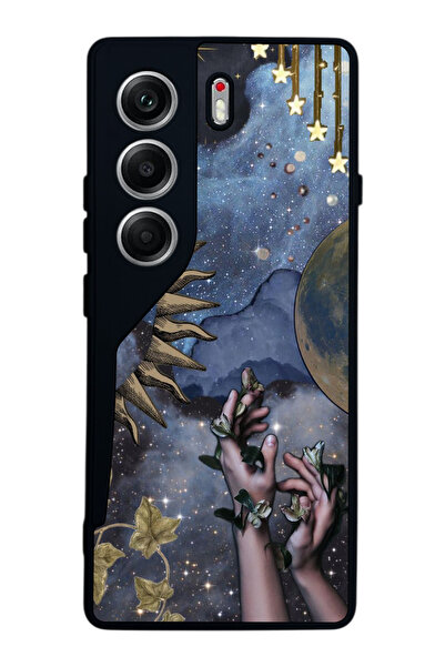 TECNO حافظة متوافقة مع هاتف Camon 40 باللون الأسود غير اللامع - سيليكون ناعم،...