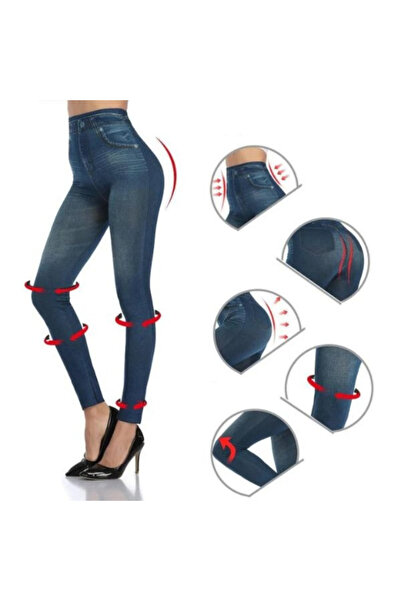 Gymmag Colanti Blugi Modelatori Bleumarin Vatuiti Talie Inalta 40KG- 60KG