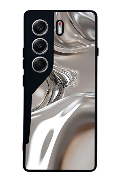 TECNO حافظة متوافقة مع هاتف Camon 40 باللون الأسود غير اللامع - سيليكون ناعم،...