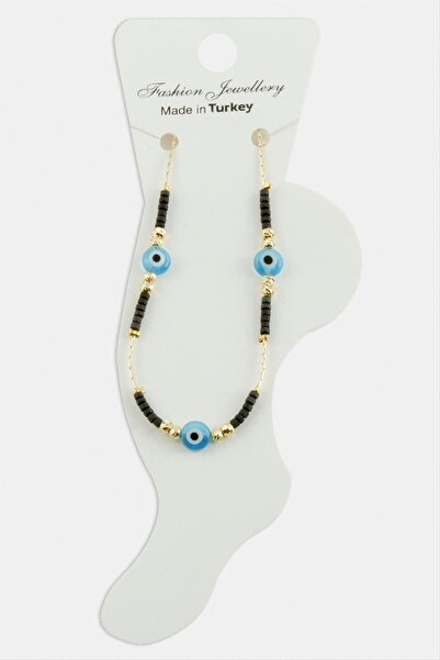 ZERO LAND Nrzsnt Nazar Miyoki (04513) Beaded Anklet-Black