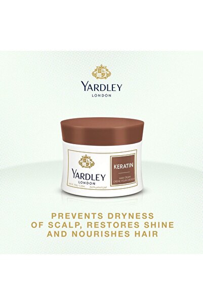 YARDLEY Keratin Hair Cream - 150g Moisturizing, Grooming, All-Day Hold (Pack of 2)