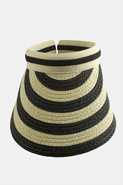 ZERO LAND Nrzsnt Straw with Brim (04227) Beach Hat-Black