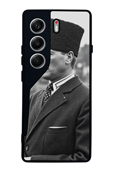 TECNO حافظة متوافقة مع هاتف Camon 40 باللون الأسود غير اللامع - سيليكون ناعم،...