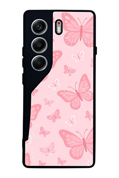 TECNO حافظة متوافقة مع هاتف Camon 40 باللون الأسود غير اللامع - سيليكون ناعم،...