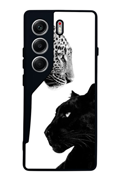 TECNO حافظة متوافقة مع هاتف Camon 40 باللون الأسود غير اللامع - سيليكون ناعم،...