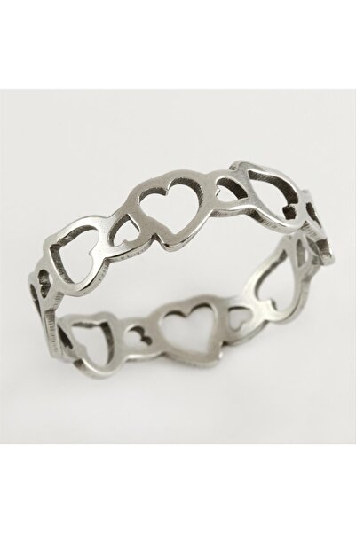 ZERO LAND Nrzsnt Heart Luxury (11252) Steel Ring-White