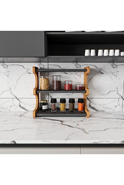 alpaevmobilya 3-Tier Tabletop Shelf, Office Organizer, Multi-Purpose Organizer Shelf, Kitchen, Office, Bookshelf Organizer