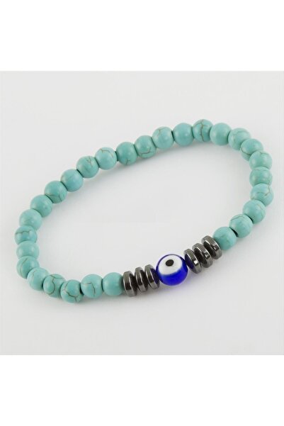 ZERO LAND Nrzsnt Turquoise Hematite (05725) Natural Stone Bracelet-Turquoise