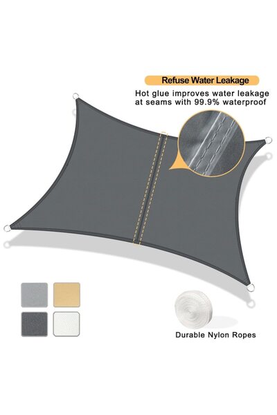 AXT SHADE Shade sail, Waterproof, UV Protection, Rectangular 2.5x4m,