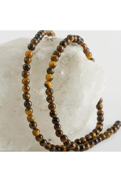 ZERO LAND Nrzsnt 4 mm (05526) Tiger's Eye Stone-Brown
