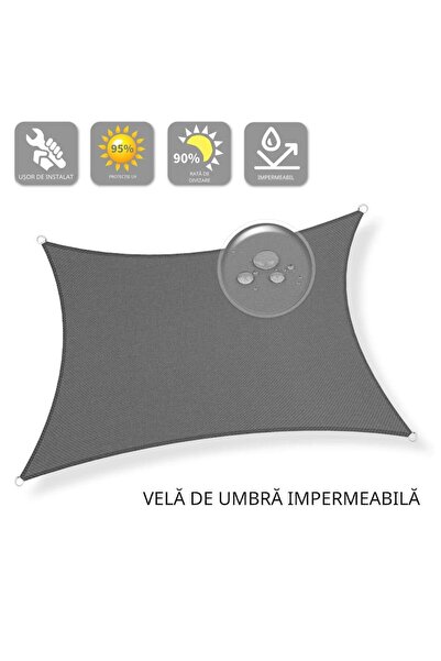 Sunnylaxx Shade Sail, Waterproof, UV Protection, Square 2x2m Polyester