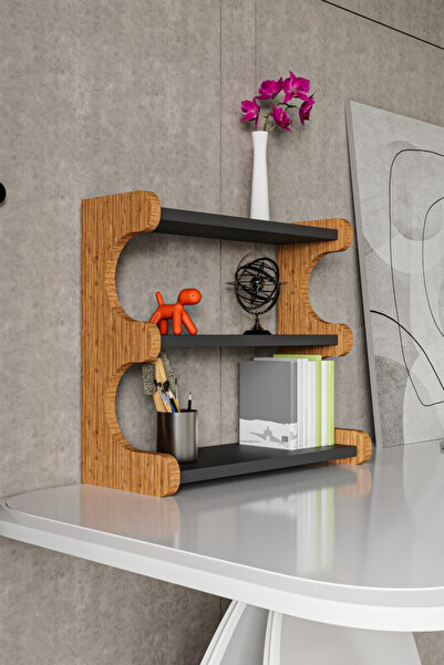 alpaevmobilya 3-Tier Tabletop Shelf, Office Organizer, Multi-Purpose Organizer Shelf, Kitchen, Office, Bookshelf Organizer