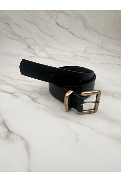 EMR Official Cureaua de damă cu cataramă antică pătrată, curea pentru pantalo...