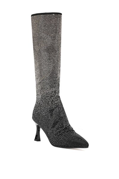 Guja 25K134 Women's Stone Heeled Boots Black