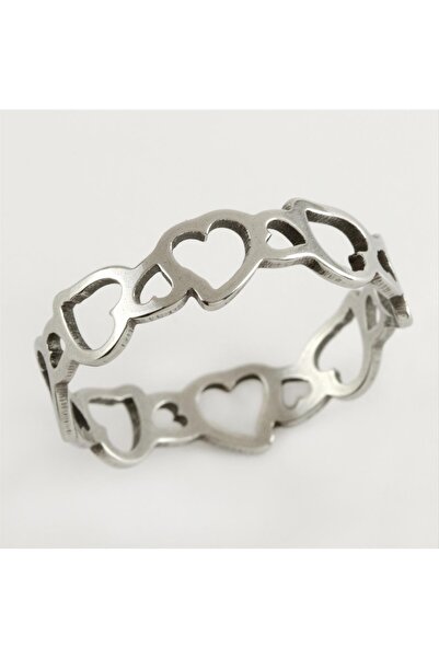 ZERO LAND Nrzsnt Heart Luxury (11252) Steel Ring-White