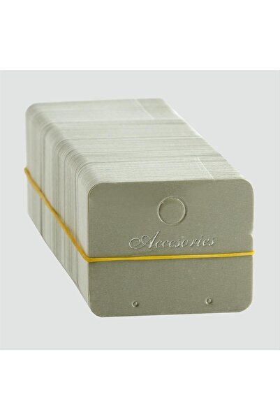 ZERO LAND Nrzsnt Gray Earring Card (11733) 200 Pieces-Grey