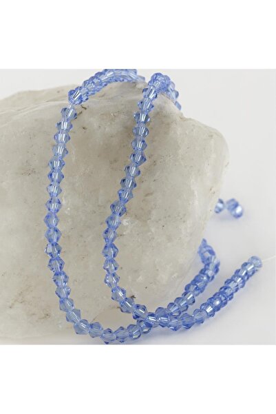 ZERO LAND Nrzsnt 4X4 mm Harp Cut Crystal (04814) Stone-Light Blue