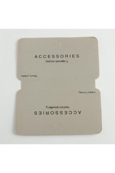 ZERO LAND Nrzsnt Grey Color Luxury (12216) Necklace Card-Grey