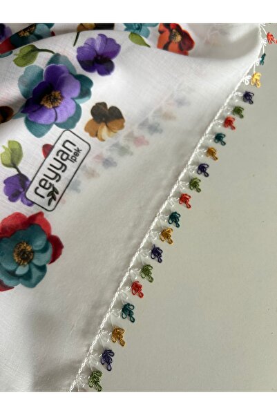 REYYAN Handcrafted Needle Embroidered Writing/Needlework/Needlework Bait/Handcrafted Cheesecloth/Head Cover