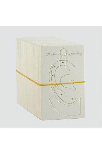ZERO LAND Nrzsnt Cartilage Earring Card Large (05722) 100 Pieces-White