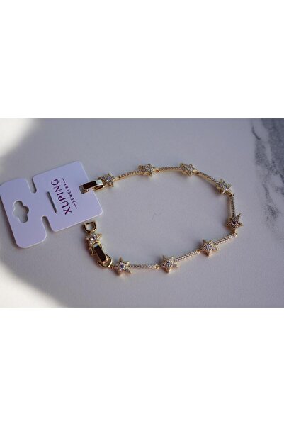 XUPING JEWELRY XUPİNG 14K 17+2 cm Yıldızlı Bileklik