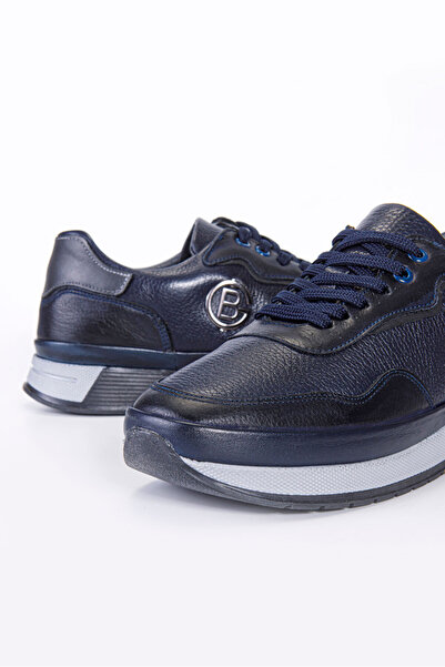 Vantaggio Astor Navy Blue 100% Genuine Leather Casual Men's Shoes